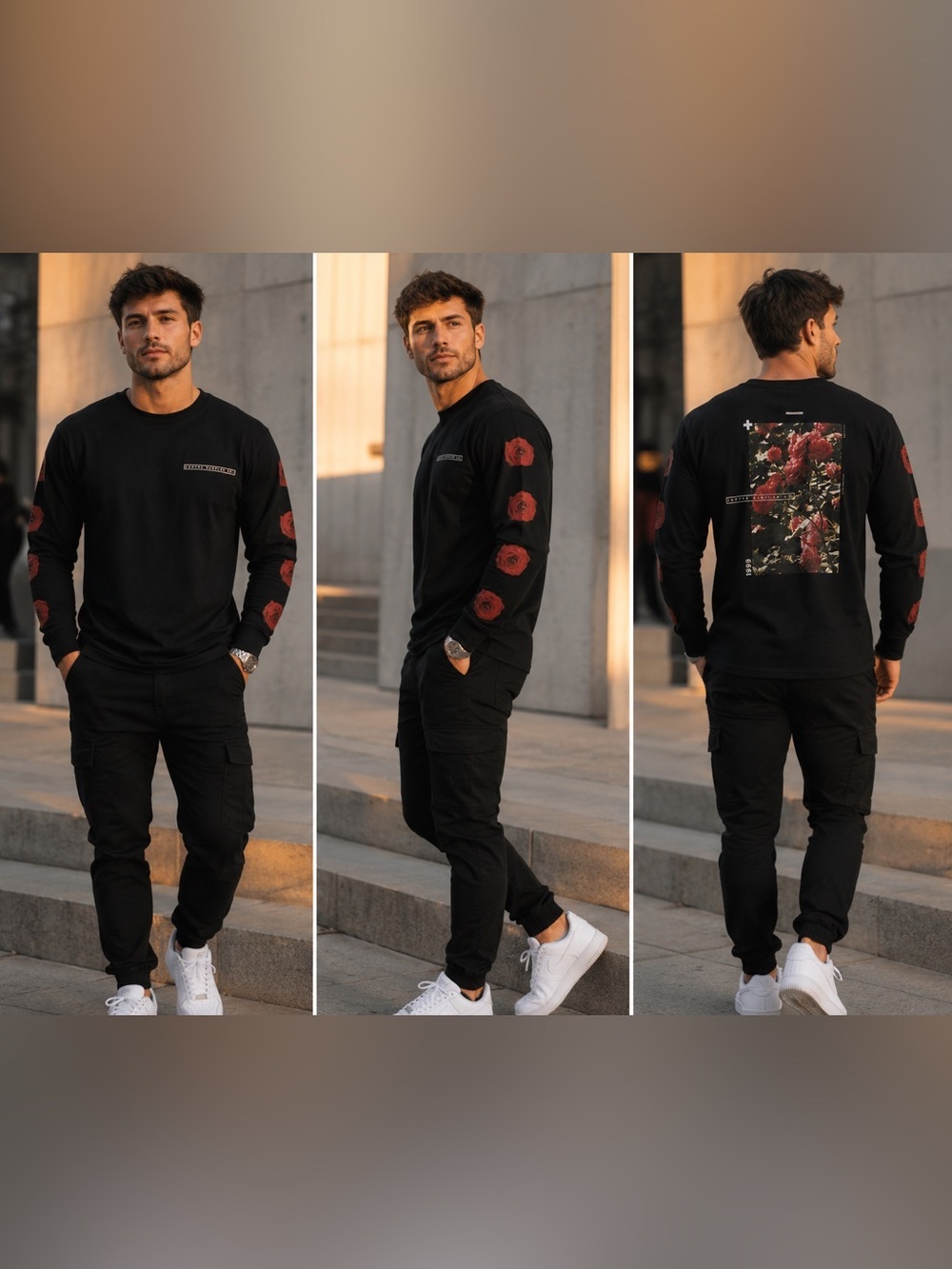 Empyre Surplus Roses Long Sleeve Tee
Men's Size Large